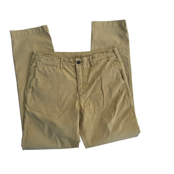 American‎ Eagle Mens Dark Original Straight Khaki Pants Size: 32x34 - Picture 11 of 11